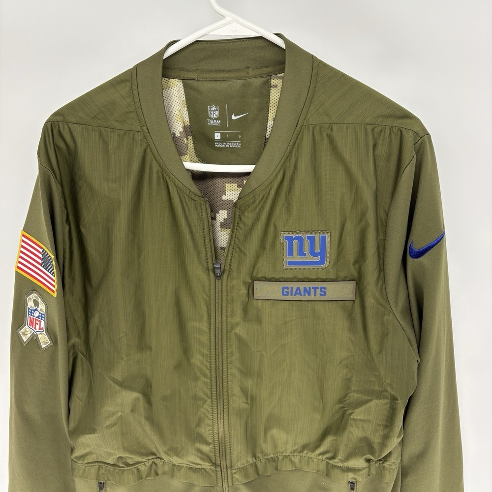 Nike Mens New York Giants Salute to Service Hybrid Jacket Mens Large Army Green